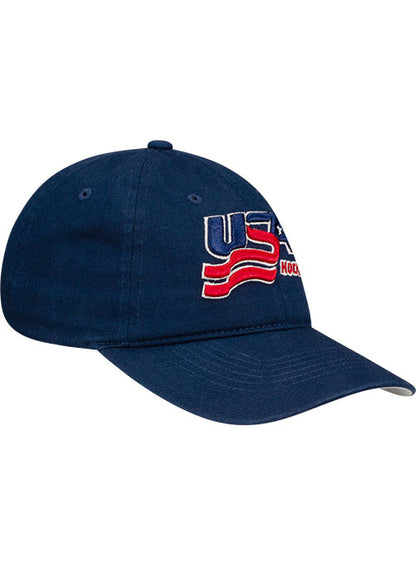 Ladies USA Hockey Script Adjustable Hat