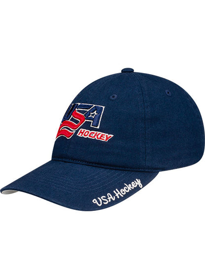 Ladies USA Hockey Script Adjustable Hat