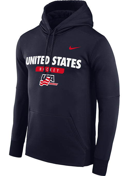 Nike USA Hockey Athletic Therma Hooded Sweatshirt