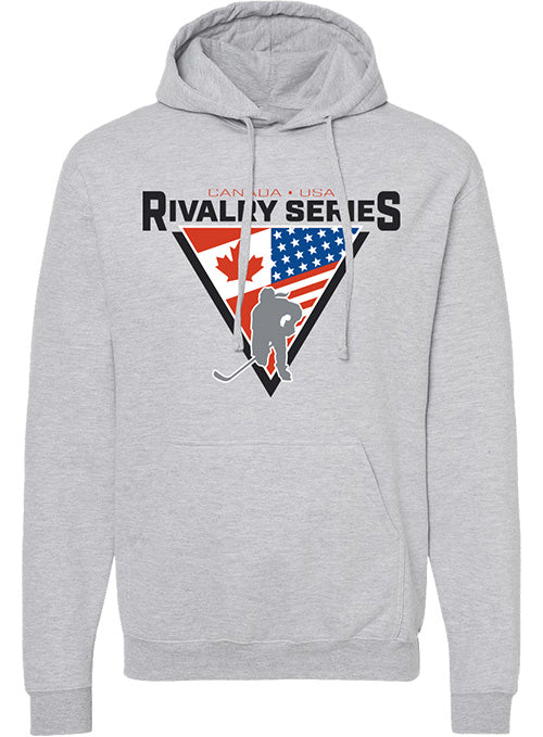 USA Hockey Rivalry Series Logo Hooded Sweatshirt - Heather Grey