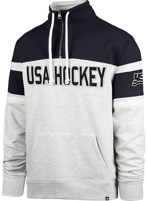 47 Brand USA Hockey Amp Bay Ridge 1/4 Zip Sweatshirt