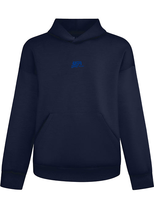 USA Hockey Luxe Hooded Sweatshirt - Navy