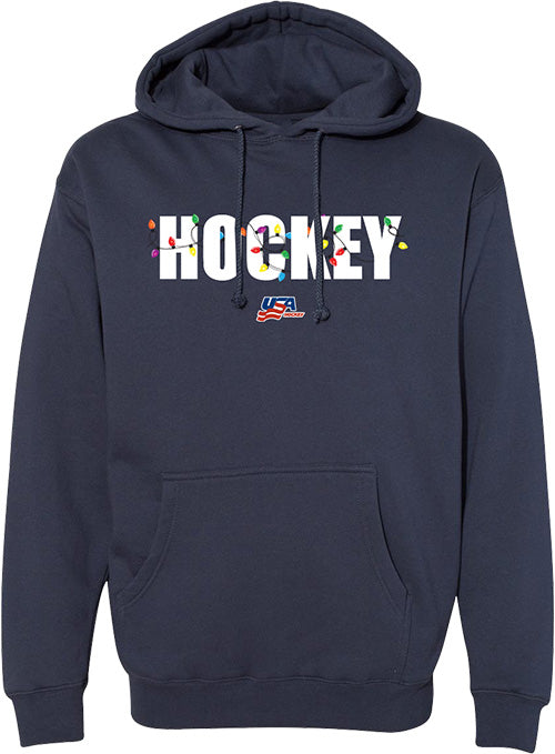 USA Hockey Holiday Lights Hooded Sweatshirt