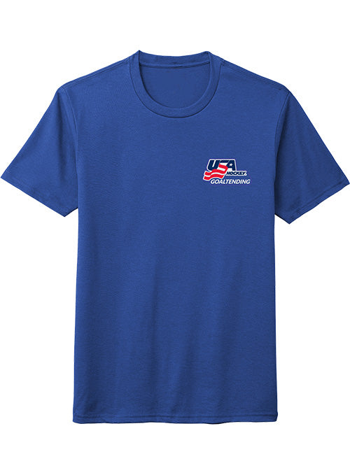 USA Hockey Goaltending Logo T-Shirt - Royal