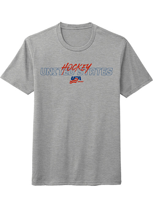 USA Hockey Slapshot Tri-Blend T-Shirt