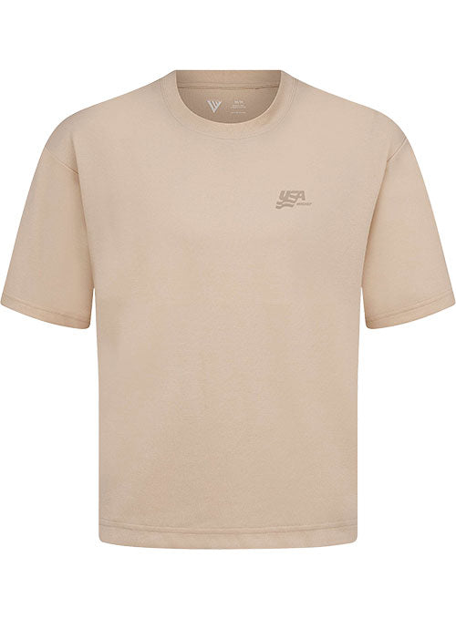 USA Hockey Luxe T-Shirt - Sand