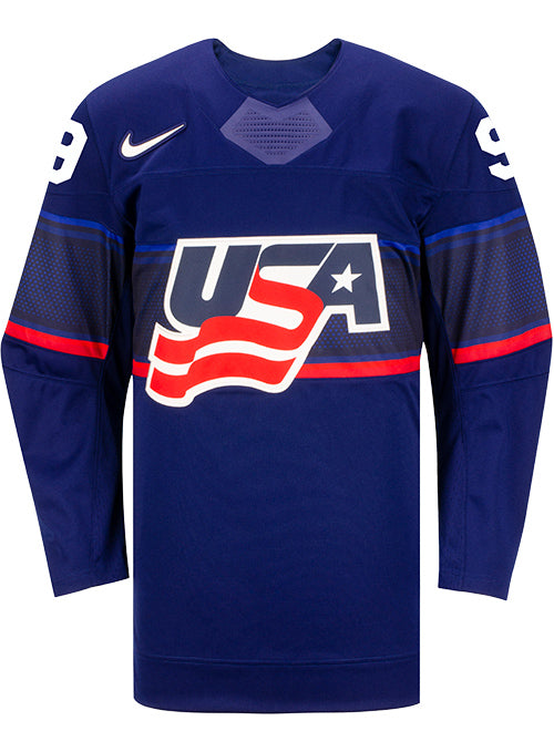 Nike USA Hockey Kirsten Simms Away Jersey - Front View