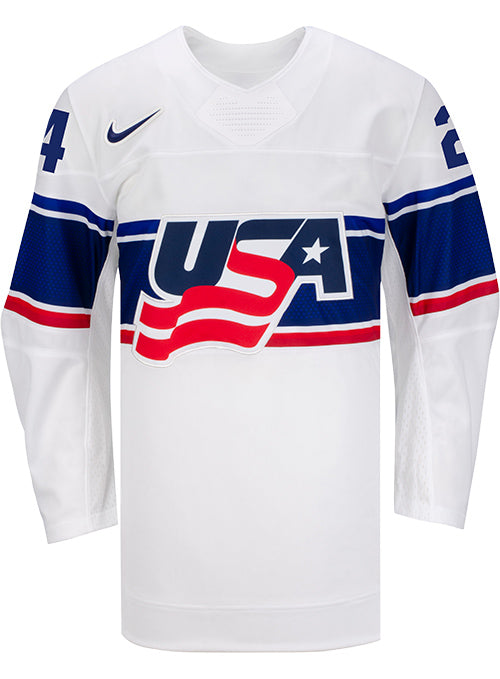 Nike USA Hockey Joy Dunne Home Jersey - Front View