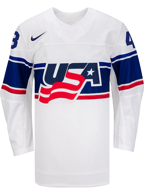 Nike USA Hockey Sydney Morrow Home Jersey - Front View