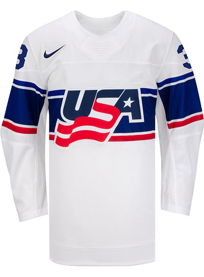 Nike USA Hockey Gwyneth Philips Home Jersey - Front View