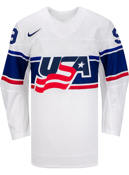 Nike USA Hockey Kirsten Simms Home Jersey - Front View