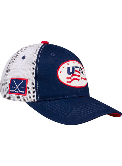 Youth USA Hockey Patch Trucker Snapback Hat