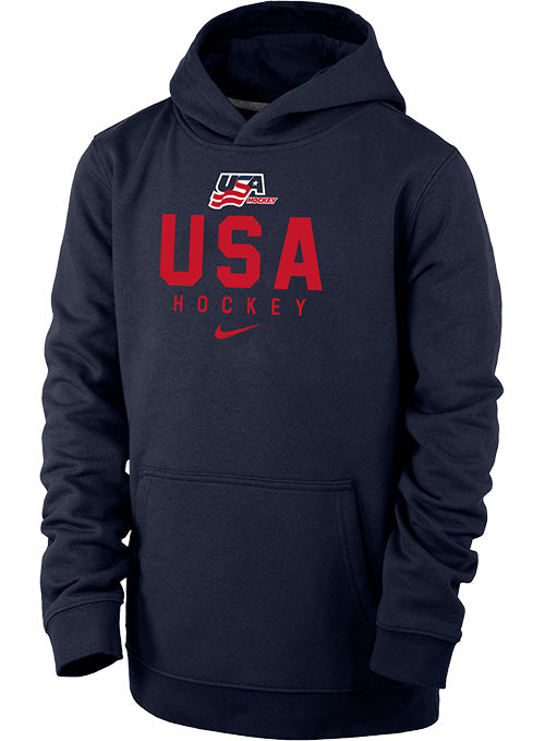 Nike USA Hockey Cotton Hooded Sweatshirt