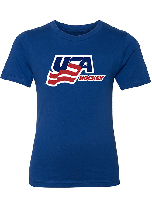 Youth USA Hockey Secondary Logo T-Shirt - Royal