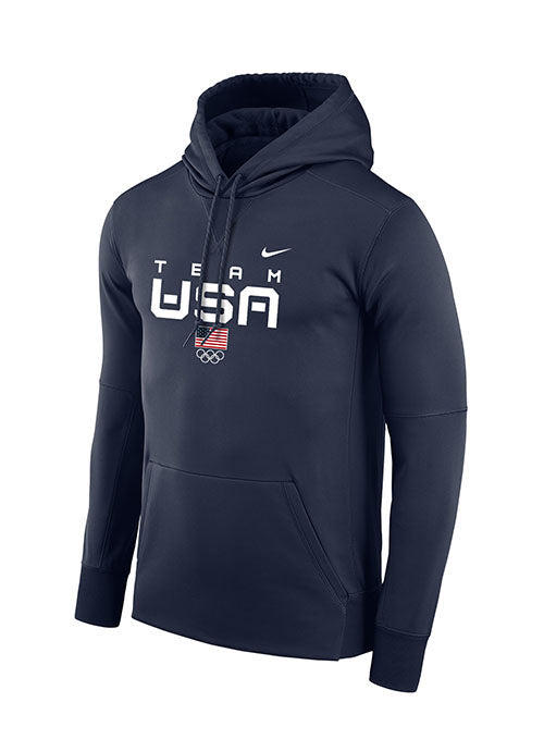 Nike / Youth USA Hockey 2022 Olympic Club Navy Pullover Hoodie