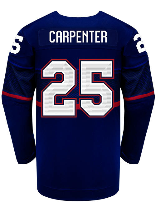 Nike USA Hockey Alex Carpenter Away 2022 Olympic Jersey