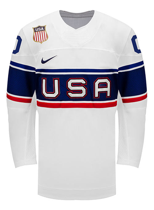Nike USA Hockey Home 2022 Olympic Personalized Jersey Hockey