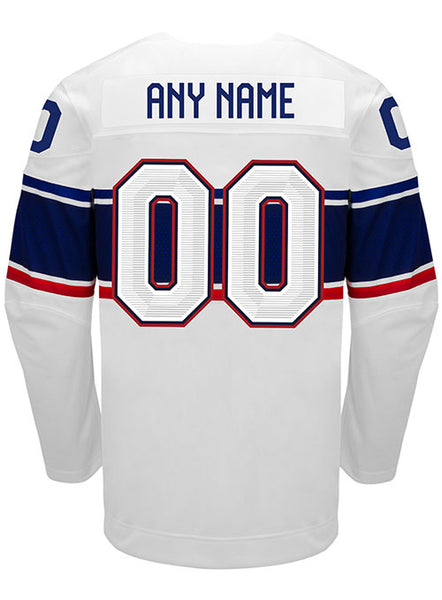 Nike USA Hockey Away 2022 Olympic Personalized Jersey