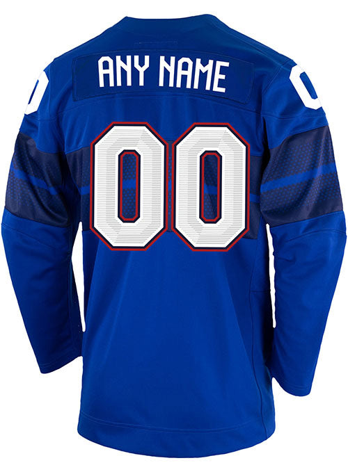 Team USA Hockey Nike 2022 Winter Olympics Collection Jersey - Blue
