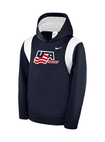 Nike USA Hockey Cotton Hooded Sweatshirt